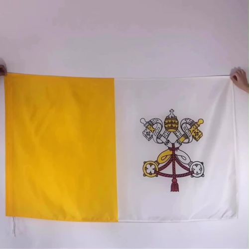 polyester custom marking 3x5 vatican flag printing