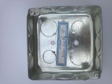 4” Ul Galvanized Steel  Square Electrical Conduit Metal Box, Outlet Junction Boxes