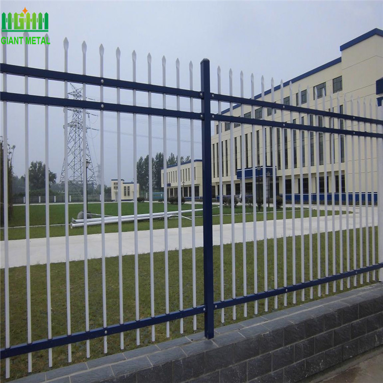 Powder Coated Security Zinc Steel Fence