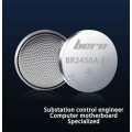 고온 불소화 탄소 단추 배터리 BR2450A