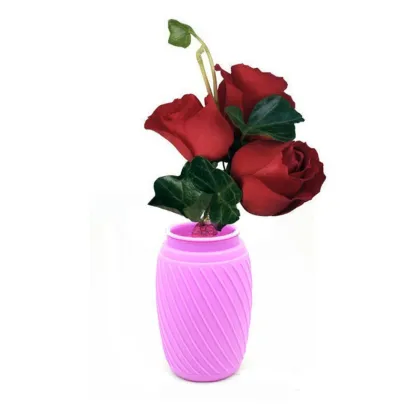 Silicone vase of flower