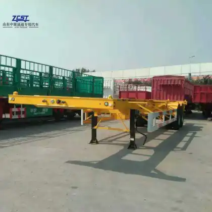 40ft 3Axles Skeleton Semi Trailer Manufacturing Company
