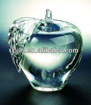 crystal glass red delicious apple