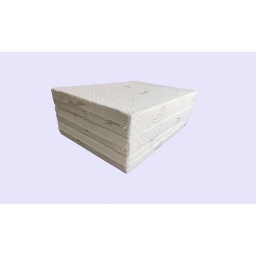 Tri fold memory foam mattress topper