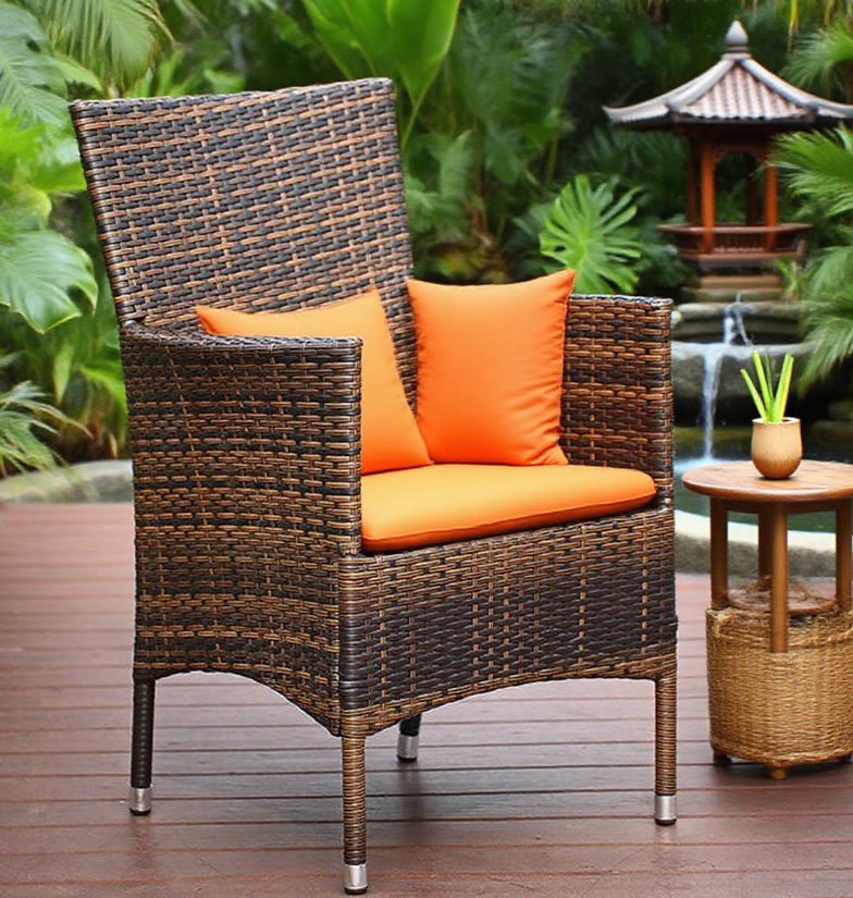 Imitation rattan outdoor chair