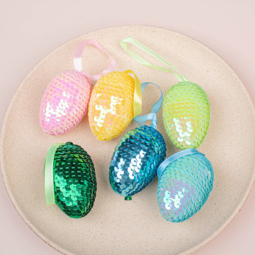 Προσαρμοσμένα αυγά του Πάσχα Sequin - Glitter Eggs με κορδέλες για διακοσμήσεις και πάρτι ευνοεί