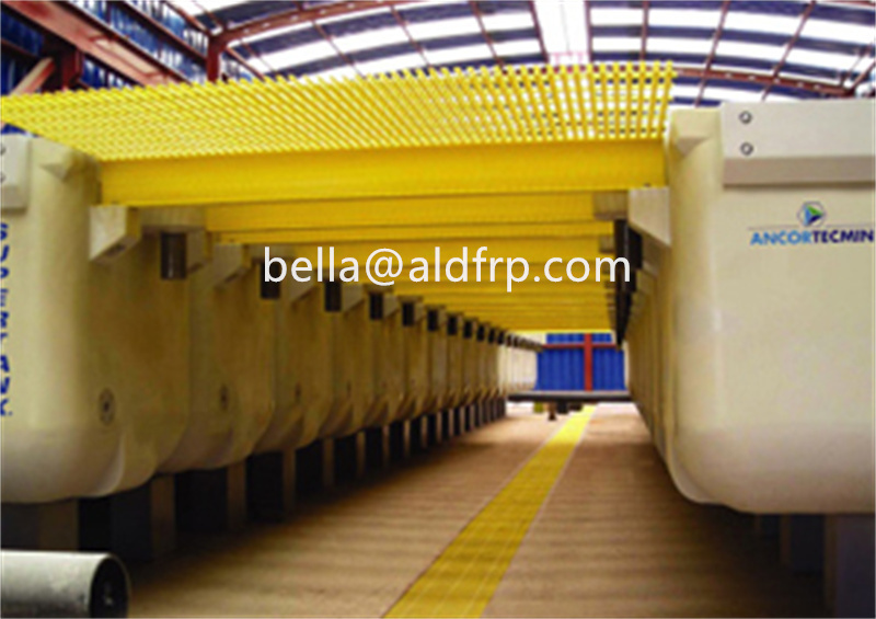 Industrial FRP Electrolytic Tank for Copper Zinc