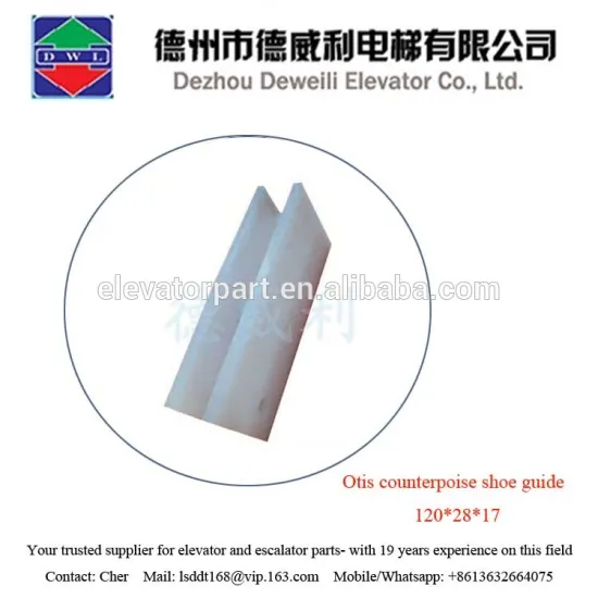 Counterpoise shoe guide for OTS elevator 120*28*17