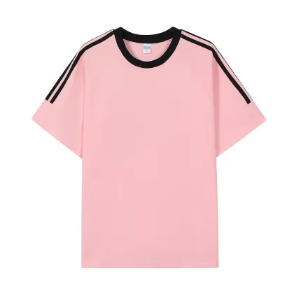 Custom Striped T-Shirts S-3XL 240 Gsm