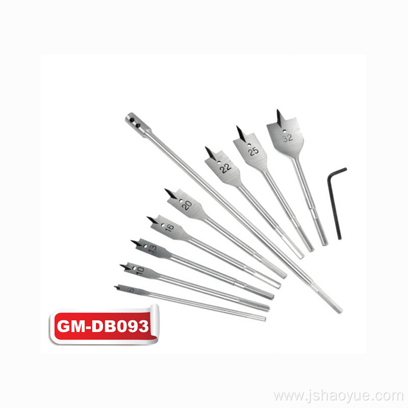 10PCS Wood Working Spade Drill Bit Set