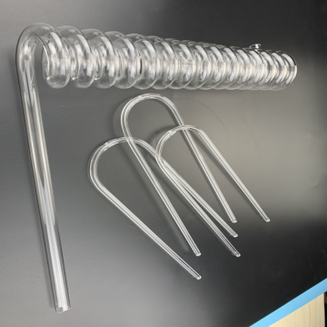 Custom Quartz Spiral Tubes & Bend Laboratory Equipment in Various Sizes