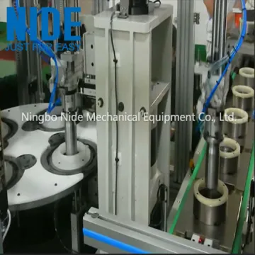 Compression motor automatic stator coil tying machine