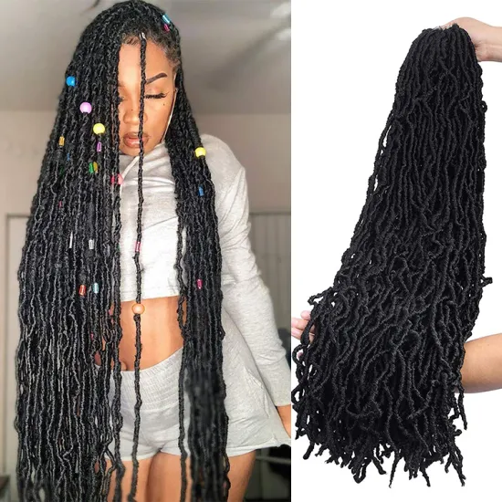 soft locs 36 inch nu faux locs crochet braids Soft Faux Locs Hair Style Dreadlocks afro Braiding Hair
