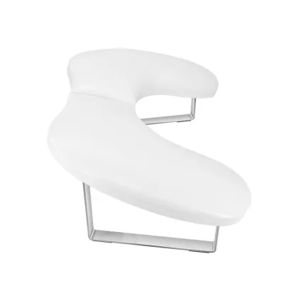 Ergonomic Inclined Leather Nail Pillow for Manicures