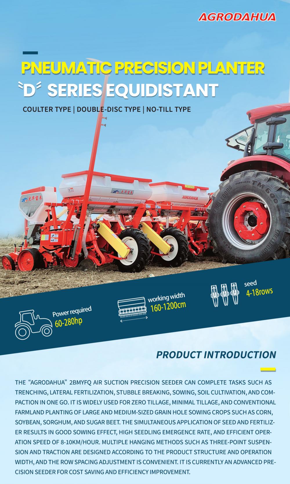 D Series Equidistant Pneumatic Precision Planter