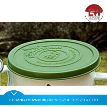 New and hot custom design metal enamel cups with decal reasonable price