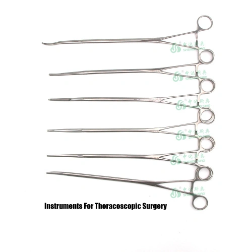 Thoracoscopic Instruments Thoracic Leaves Forceps VATS Sponge forceps thoracoscopic instruments ...