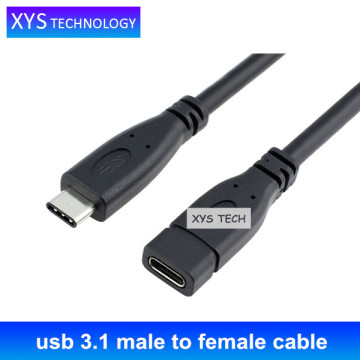 Full speed usb-c cable,usb 3.1 male to female cable/