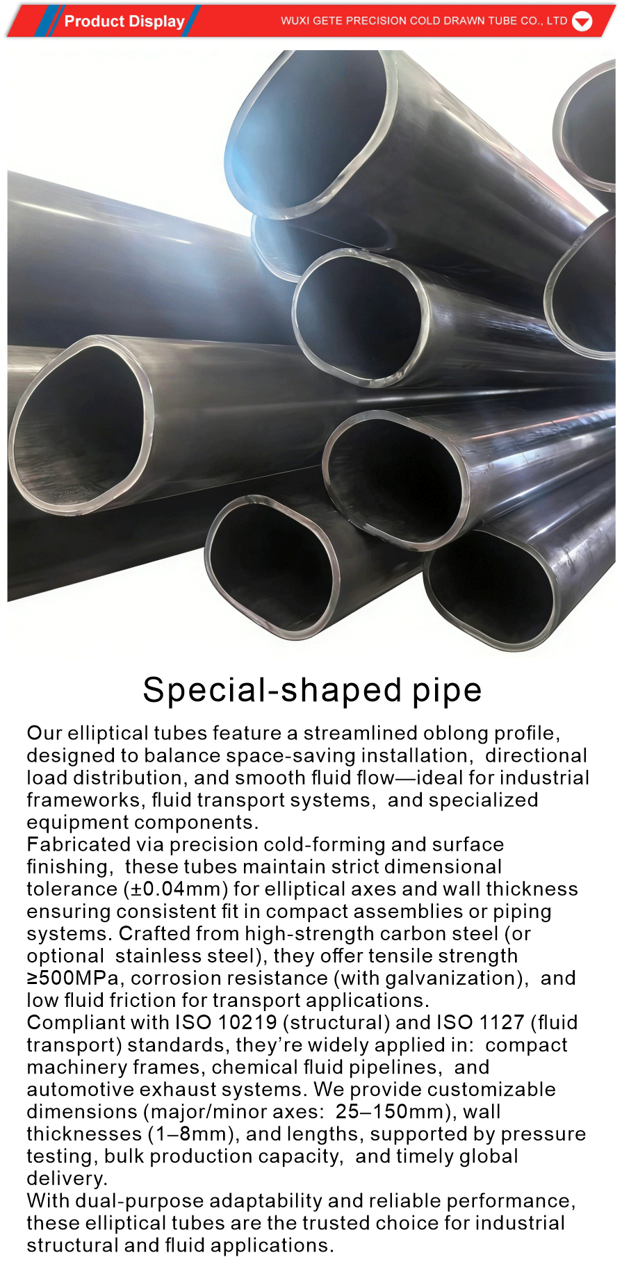 Durable Oval Steel Pipe