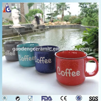 American ceramic enamel mug for coffee