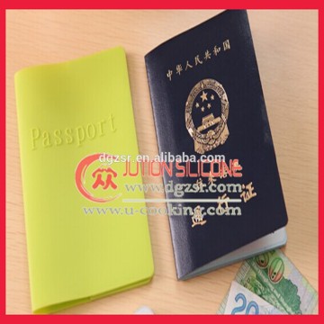 China manufacture candy color silicone passport holderChina supplier hot selling cute silicone passport holder