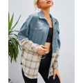 Women's Plaid Shirts Jacket Coats