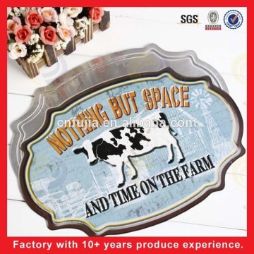 wholesale new design metal sign, tin plate/ farm decoration/ home decoration