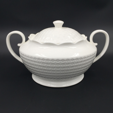 Customized 3-4L White Bone China Porcelain Tureen - Wholesale Hot Sale