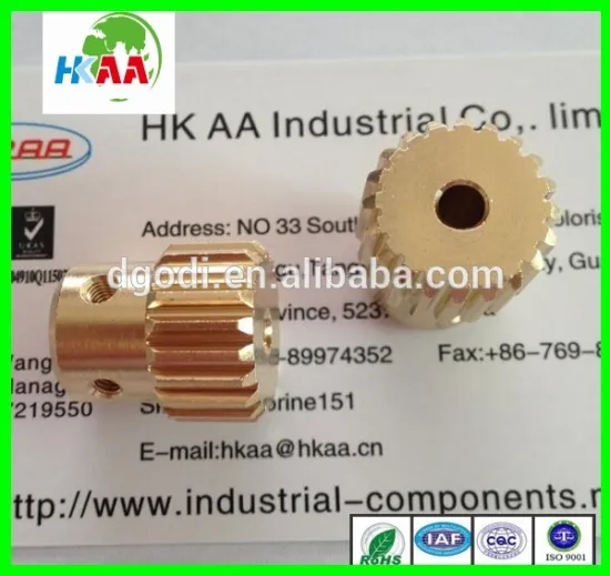 brass gear Brass Machinery Parts Made in China small brass gears
