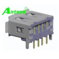 USB A Receptacle Angle DIP12.90mm Thân ngắn 10MM (2legs)