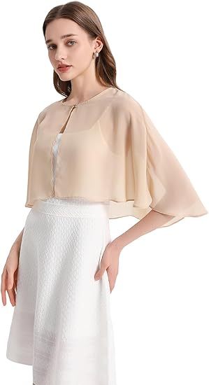 Shawl and Wraps for Evening Dress Chiffon Shawls Wedding Shrug Guest Bridesmaid Cape Scarves for Womens
