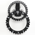 Huge Black Gear Wall Clock