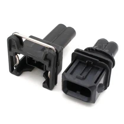 2 Pin Male and Female AMP TE Connectivity Connector - 85202-1 106462-1