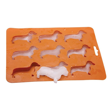 Fácil liberação cão em forma de silicone gelo cubo moldes