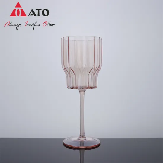 Striped tall champagne glass dessert cup wine glass