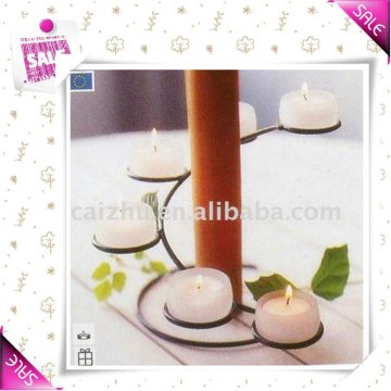 Metal mosaic aluminum candle holder