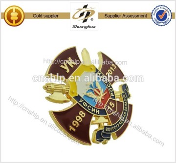 Direct Manufacturer Supply Zinc alloy badge to Taiwan