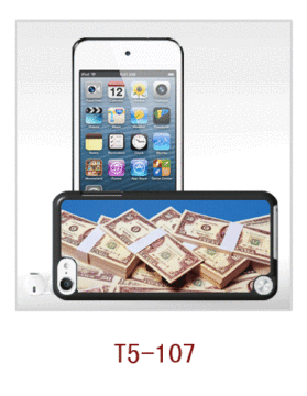 Us Dollars Picture 3d Ipod Touch Cover,ipod Touch5 Case With 3d Picture, Pc Case Rubber Coated, Water Resistant, 