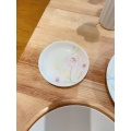 Watercolor Flower Style Afternoon Tea Dessert Plate