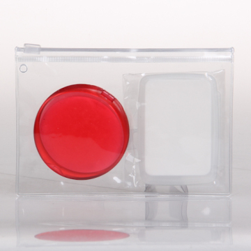 Clear Plastic Cosmetic Bag with Ziplock for Women Gender