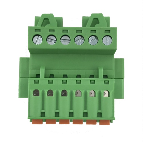 spring female and male din rail terminal block