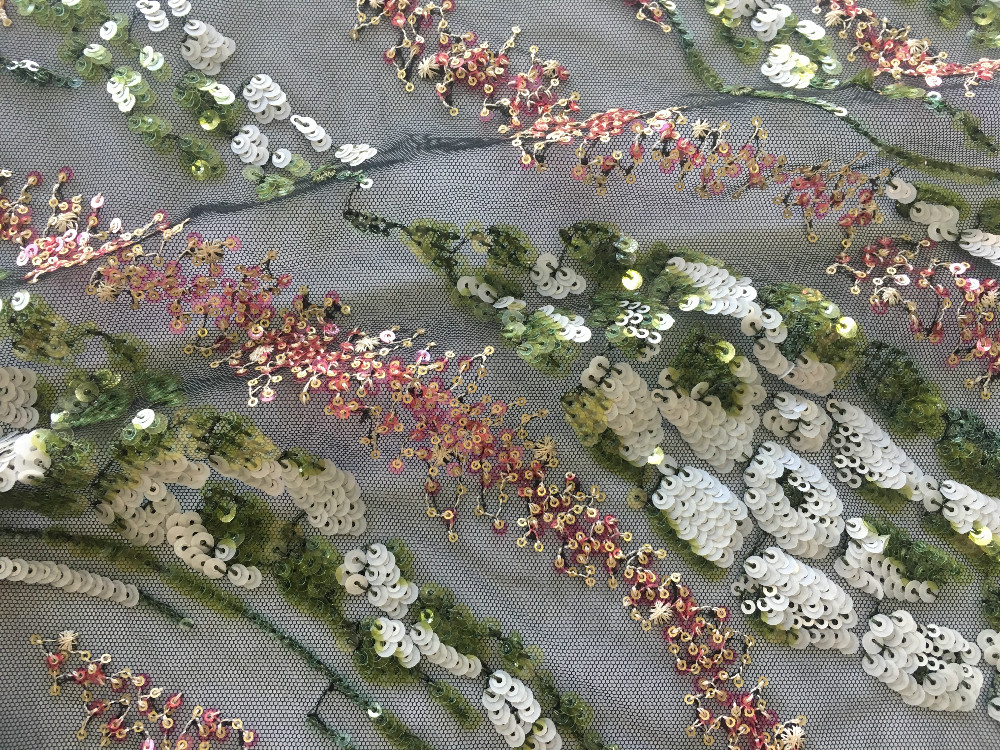 Sequin Embroidery Fabric