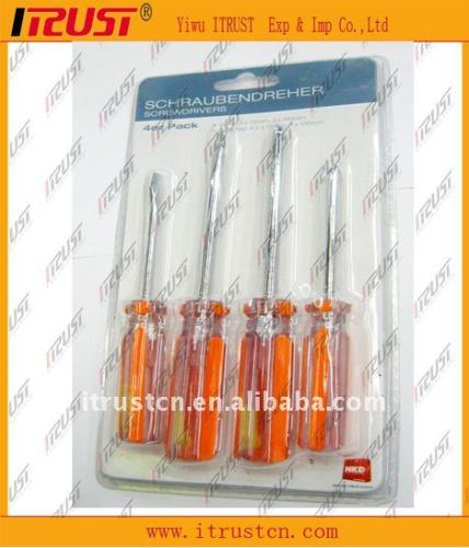 4pcs red line screwdriver set