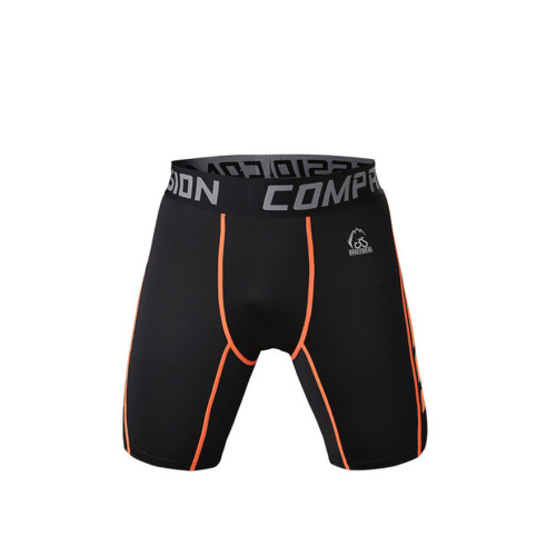 Cool slimming body black sports tight shorts for men