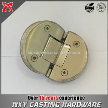 Heavy duty 135 degree round brass glass bathroom cabinet door hinge for bathroom or shower room door