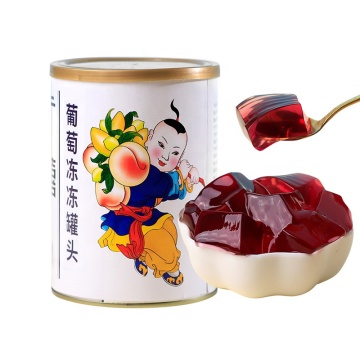 China Wholesale Supplier: Grape Flavored Jelly and Canned Grape Pudding for Bubble Tea, 0.9kg