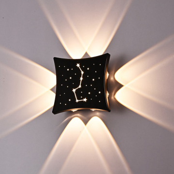 Color Changing RGB LED Wall Lamp for Garden and Courtyards