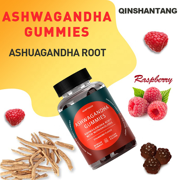 OEM/ODM Vegan Release Stress and Anxiety Gummy Organic Ashwagandha Root Extract Gummies