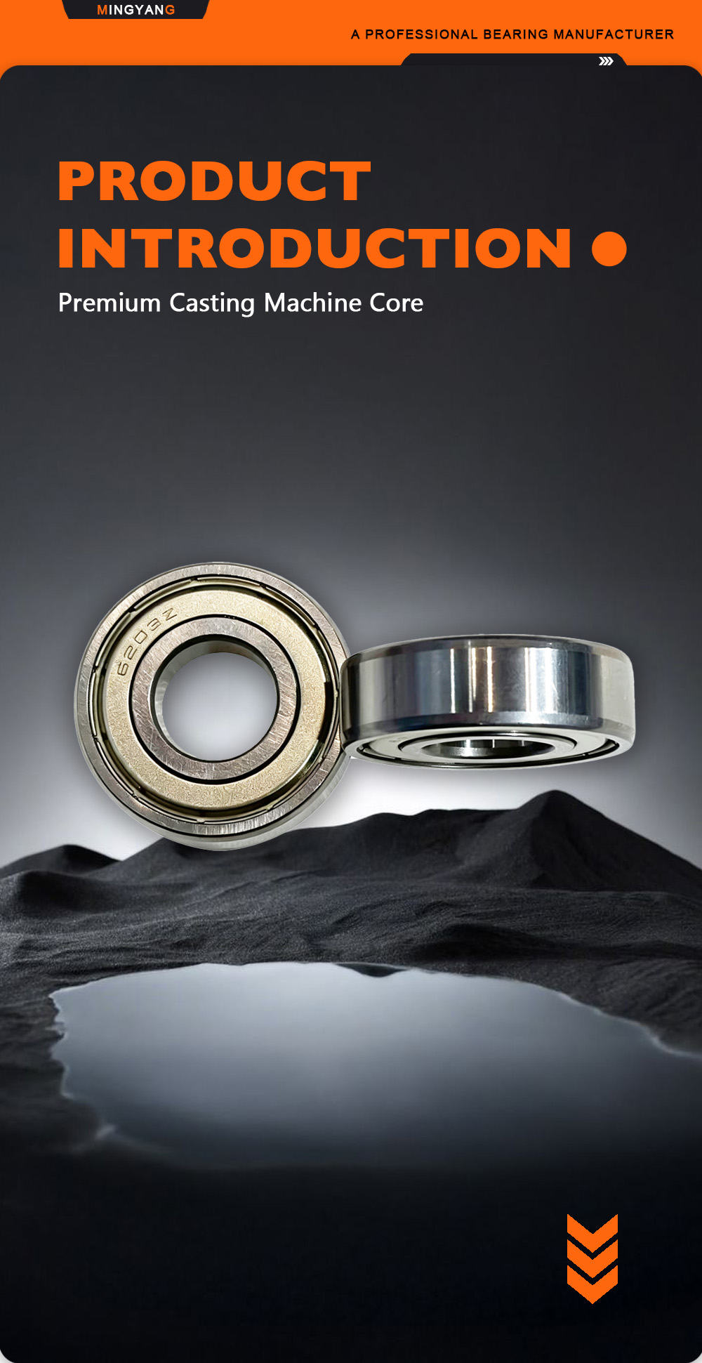 6203‑ZZ Regular Dimension Mechanical Swap‑out Bearing x