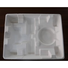 Eco-friendly dry press molded paper pulp tray